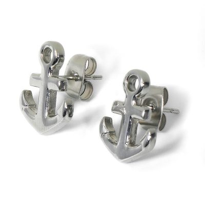 SEH-0005 stainless steel anchor earring