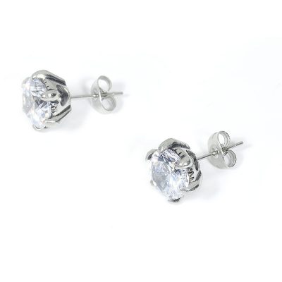 SEH-0017 stainless steel flower earring