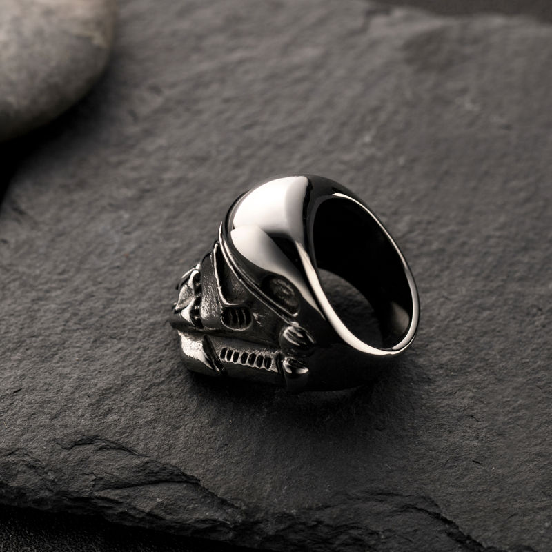 SJZ-0070 Stainless Steel Vintage Style ring