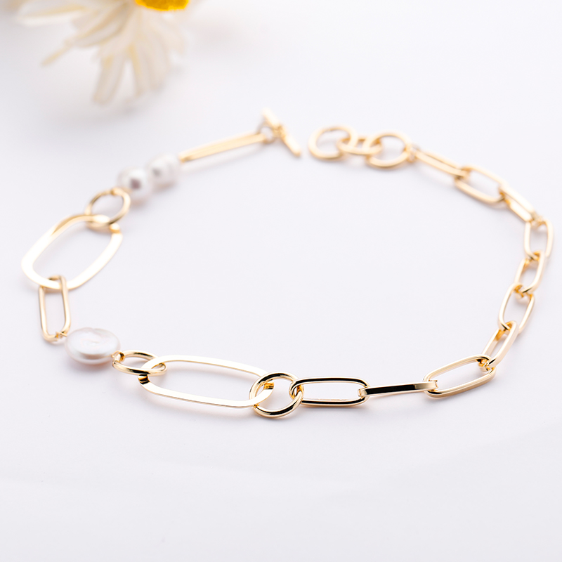 CHURINGACXL-0005 Copper Baroque Necklaces