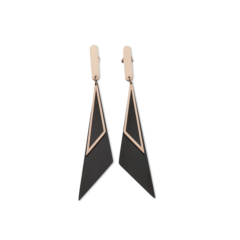CHURINGASEH-0034 Stainless steel geometric earrings