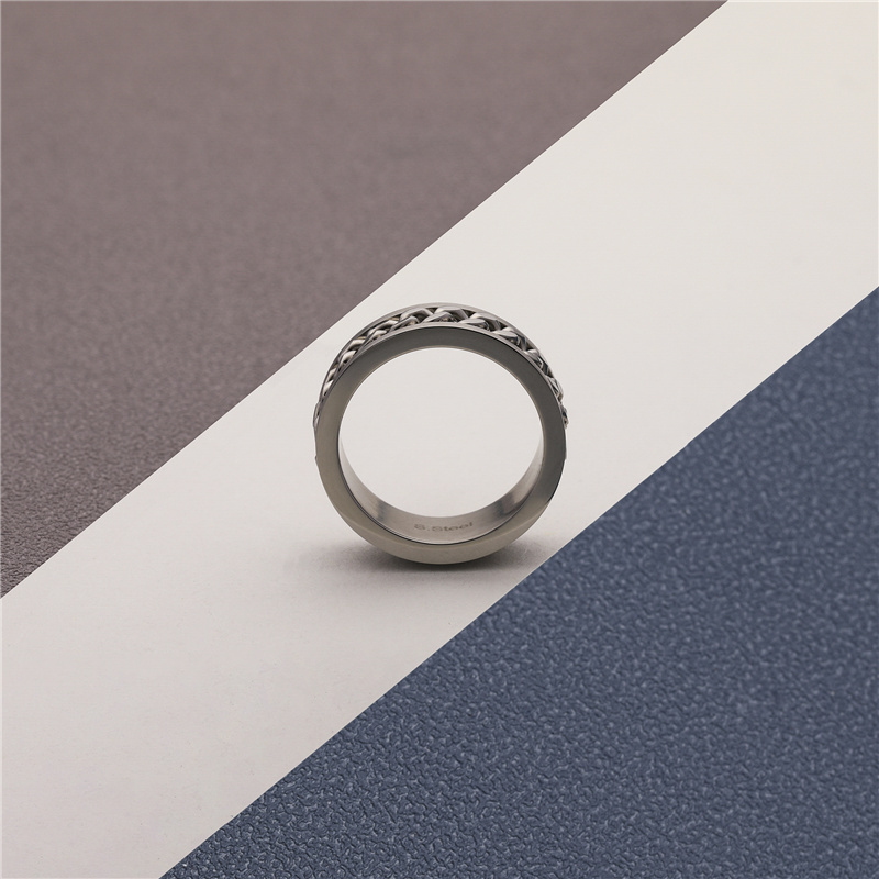 CHURINGASJZ-0182 Stainless Steel Blank Rings