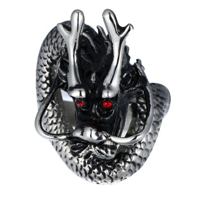 CHURINGASJZ-0048 Stainless Steel Dragon Rings