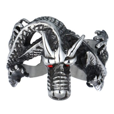 CHURINGASJZ-0049 Stainless Steel Dragon Rings