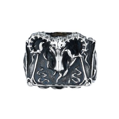CHURINGASJZ-0068 Stainless Steel Baphomet Ring