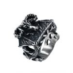 CHURINGASJZ-0068 Stainless Steel Baphomet Ring