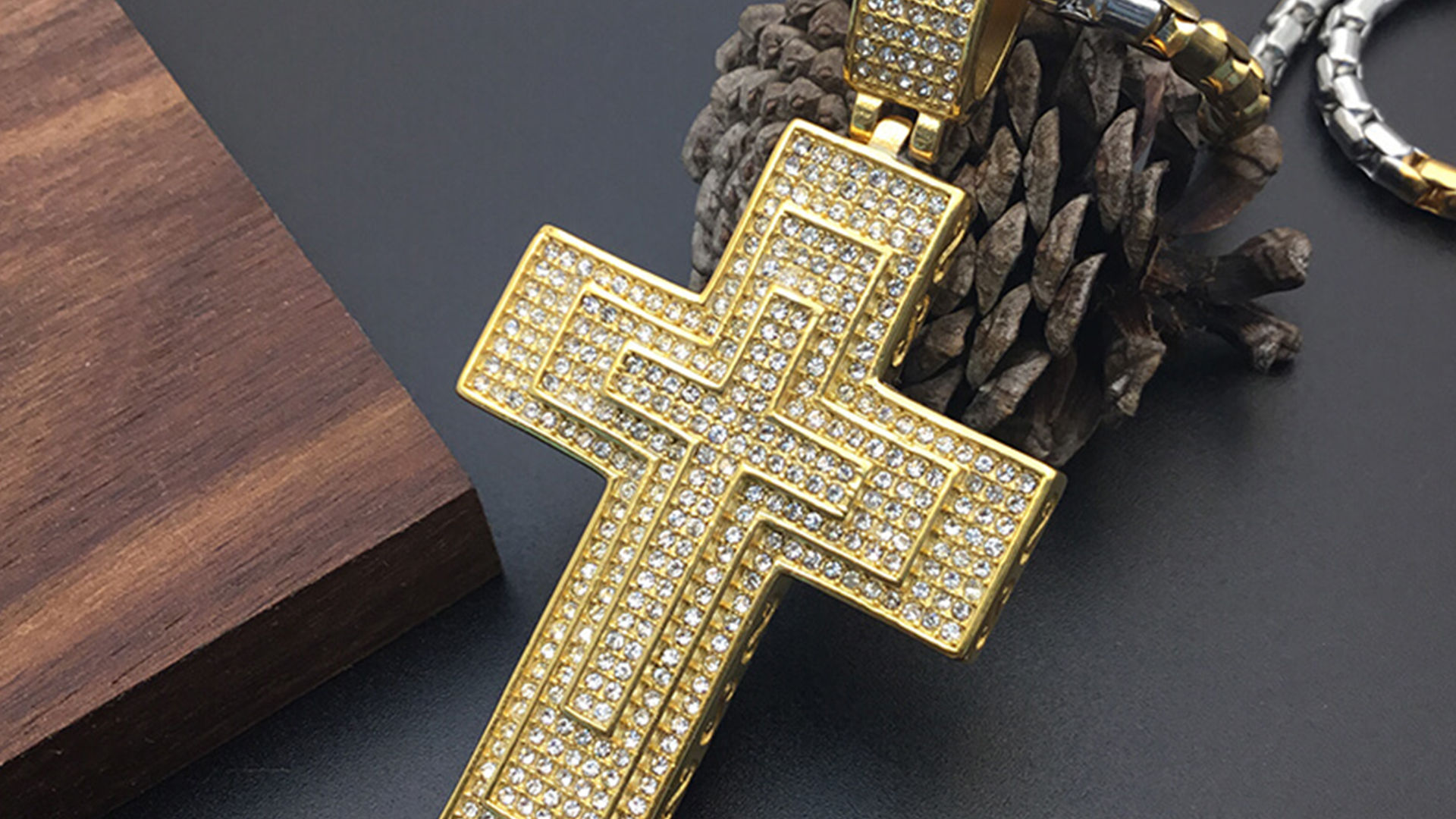 bling cross pendant