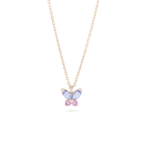 crystal butterfly necklace