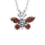 gemstone butterfly necklace