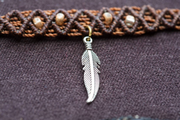 Zinc Alloy feather pendant jewellery