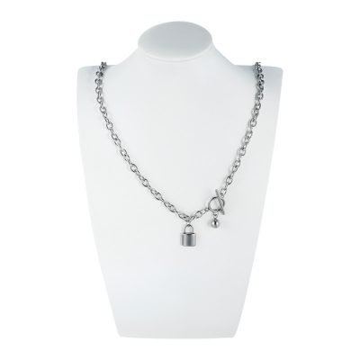 CHURINGASXL-0021 Lock Necklace, toggle necklace