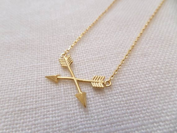 Cross Arrow Necklace