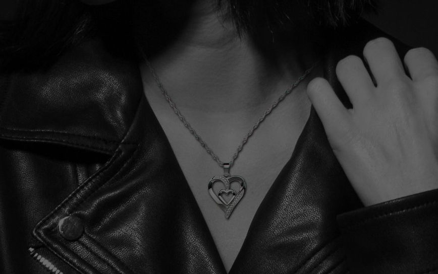 Intertwined Heart Necklace
