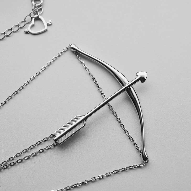 Stainless Steel Bow Arrowhead Necklace