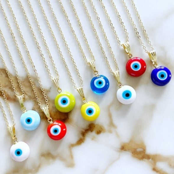  different colors of the evil eye necklaces