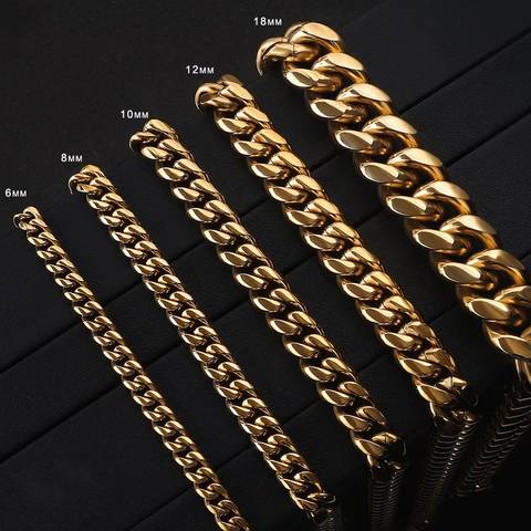 stainless steel cuban link bracelet specification