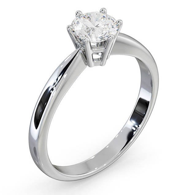 High set solitaire rings