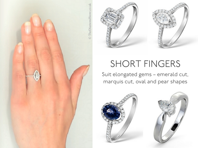 Best Engagement Ring for Your Hand - short fingers