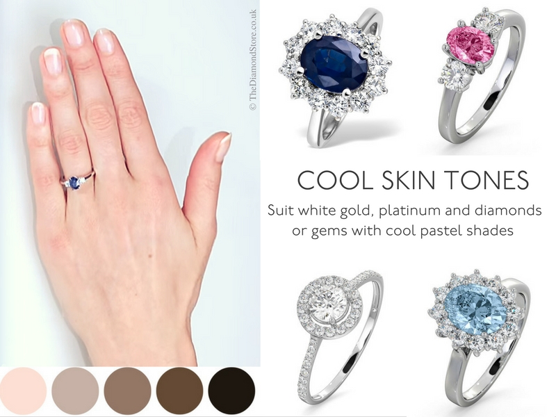 Best Engagement Ring for Your Hand - cool skin tones