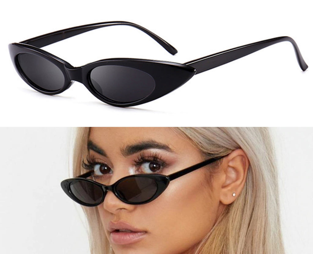 Black small cat eye sunglasses