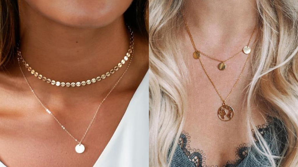 Layered Disc Necklaces