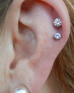 double helix ear piercing