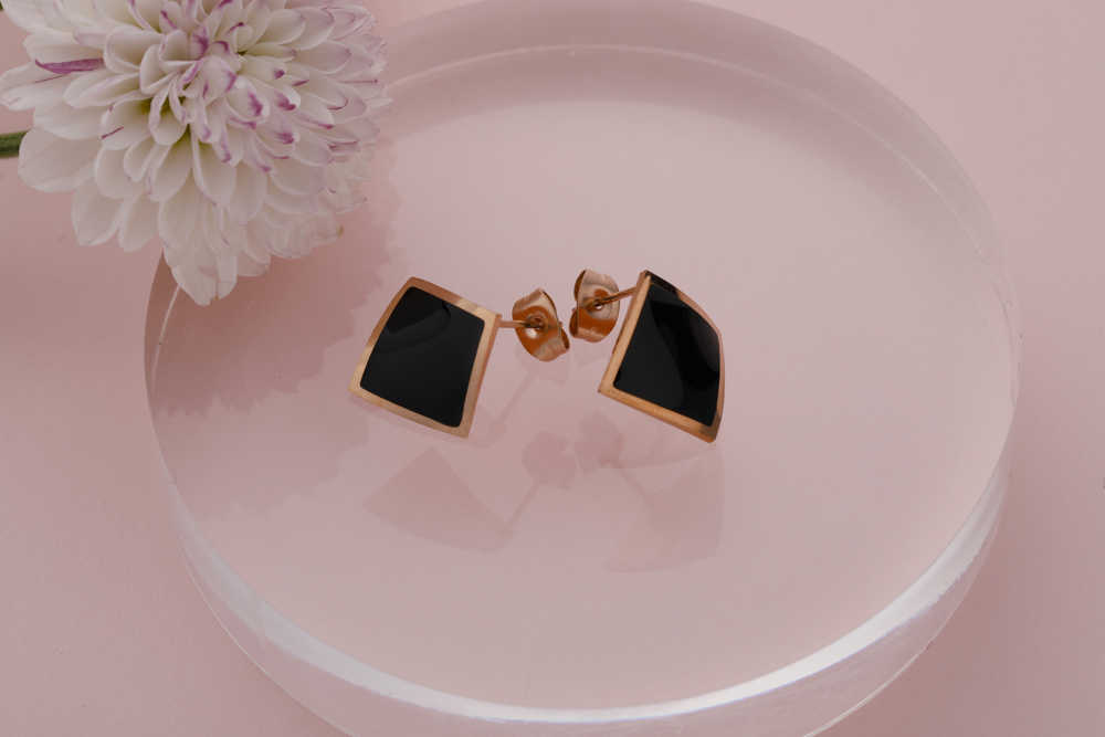 irregular geometric earrings