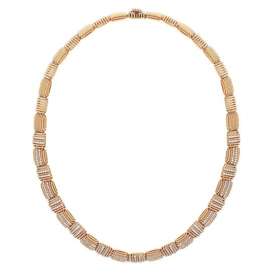 rose gold collar necklace