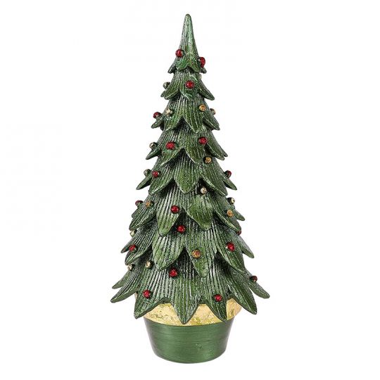 green cone christmas tree decoration