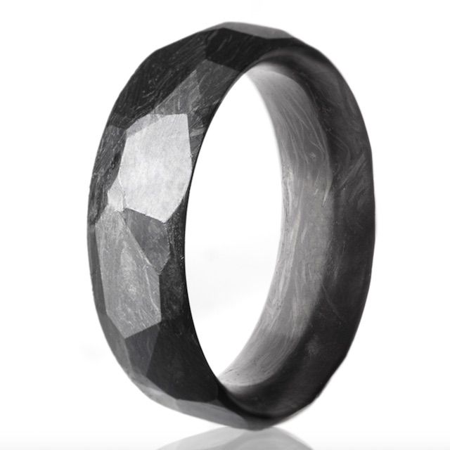 Markette Six Faceted Carbon Ring