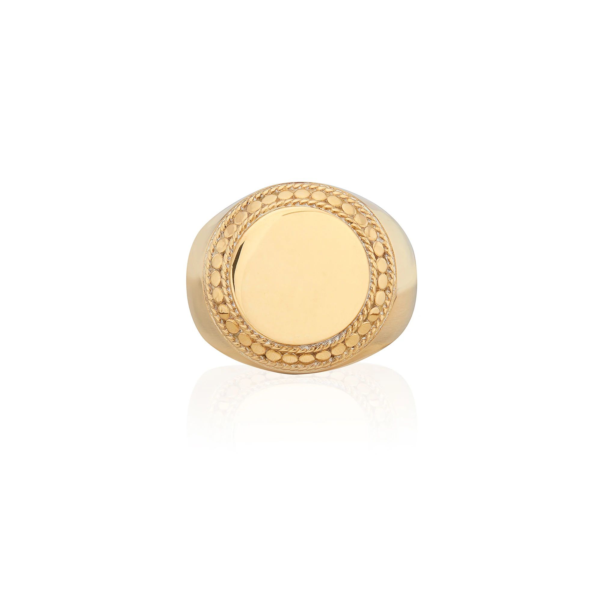 gold signet ring by Anna Beck