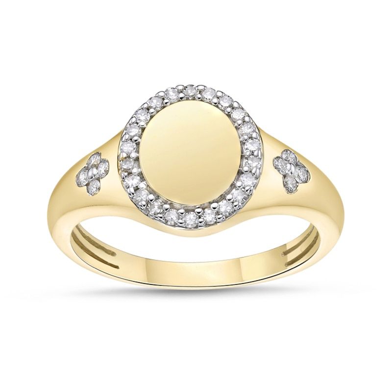 Zales signet rings with diamonds