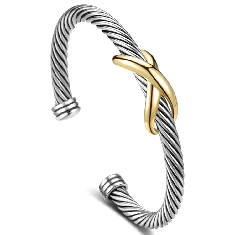 BXGSZ-0003B Adjustable Infinity Symbol Wire Bracelet